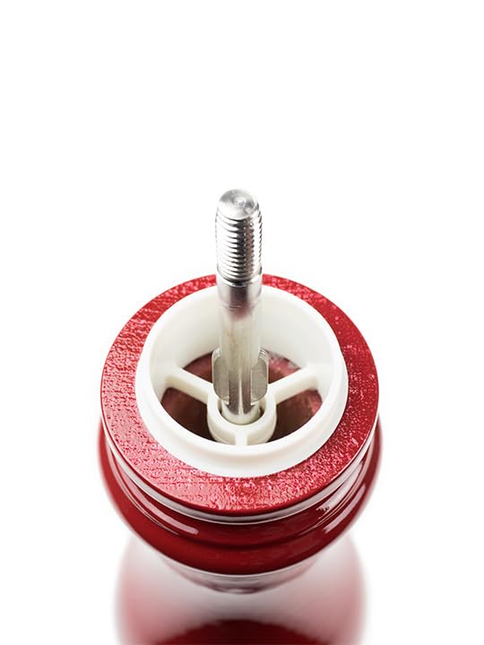 Moulin à Sel Peugeot Paris U'Select 18cm - Bois PEFC, 6 Moutures, Fabriqué En France, Rouge