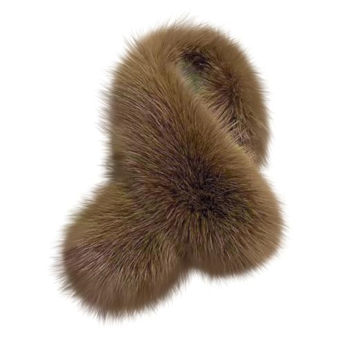 Materiale: questa sciarpa con colletto in pelliccia sintetica autunno e inverno è realizzata in fibre acriliche di alta qualità. Comodo e morbido al tatto, delicato sulla pelle e traspirante, non facile da pilling, antistatico. Questa sciarpa girocollo in pelliccia sintetica ti consente di mantenere il collo caldo ogni inverno, in modo da poter sentire il calore naturale
