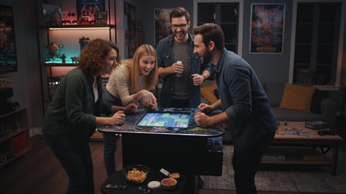 Doc and Pies Arcade Factory Full Size Professional Cocktail Arcade Machine | 60 Classic Games | Original, Classic Design | 2-Player | Full Size LCD Screen, Buttons and Joystick (60 Games) - Thumbnail 3