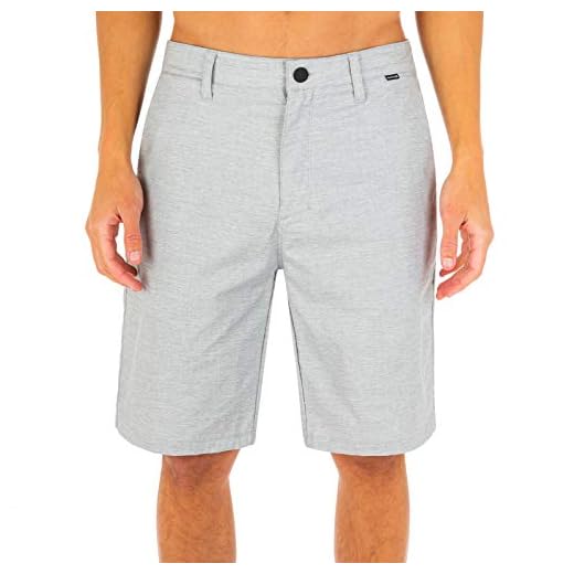 Hurley Men's H2O-Dri Breathe 21" Walkshort, Wolf Grey, 32