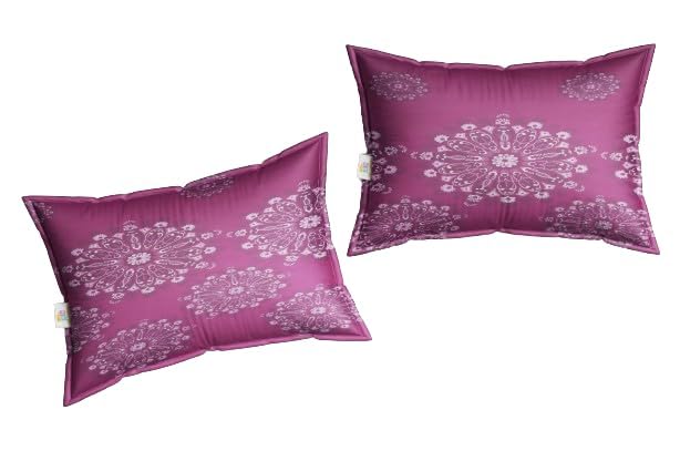Image of RD TREND Glace Cotton Assorted Pillow Cover Set of 2 (4 Pcs) - Premium 210 TC, Standard Size 18 inchx28 inch | Soft & Breathable Floral Printed Design for Bedroom |Multi 2