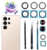 LiXiongBao Kamera-Glaslinse Ersatz für Samsung S25Ultra Rückkamera Glas, kompatibel mit Samsung Galaxy S25 Ultra, Kratzfest und langlebig, mit Reparatur-Werkzeug-Kit