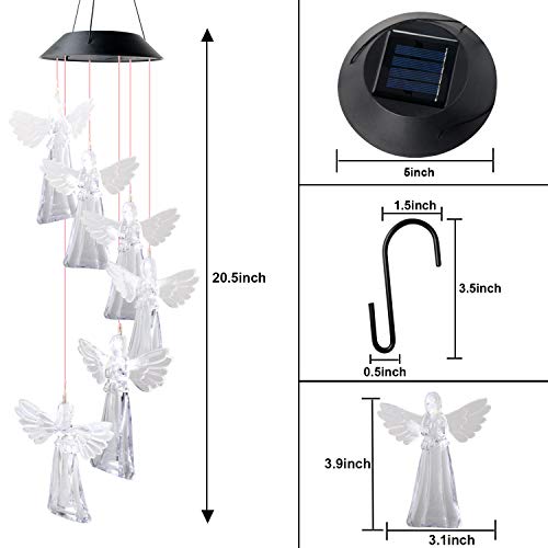 Angel Wind Chimes, Gifts For Mom, Garden Gifts, Wind Chimes Outdoor, Chime Outside, Solar Wind Chimes, Gifts For Mom Grandma Family #TOP6