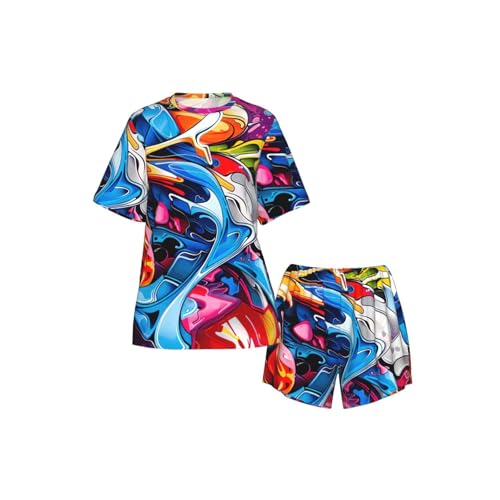Estampado de graffiti duradero para evitar el desgaste del diseño textil 5