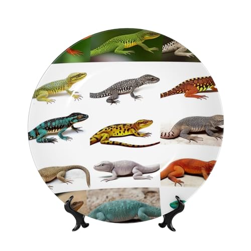Lézard en porcelaine avec support stable pour décoration sans risque - 2