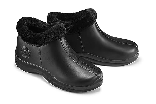 ESTRO Gummistiefel Gefüttert Herren Clogs - Regenstiefel Herren Gefütterte Gummistiefel Damen Kurz Regenschuhe Damen A16 (41, Schwarz 2)