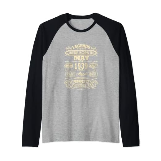 Legends Were Born In May 1939 - Regalos de cumpleaños para hombres y mujeres Camiseta Manga Raglan