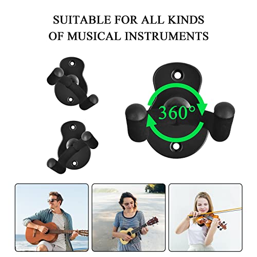 Naapesi Lot de 2 Support Mural Guitare, Crochet de Guitare en Métal pour Guitare avec Éponge de Protection, pour Ukulélé… - Les Beatles, Paul McCartney, John Lennon, RIngo Starr, George Harrison Naapesi Lot de 2 Support Mural Guitare, Crochet de Guitare en Métal pour Guitare avec Éponge de Protection, pour Ukulélé… – Image 6