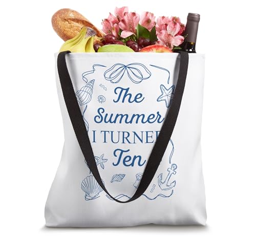 Bolso Tote Costero Summer I Turned Ten 10th Birthday miniatura 4