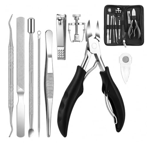 Image of MAYCREATE 10 Pcs Nail Clipper Set for Ingrown Toe Care with Pedicure File