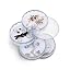 Small Jewelry Storage Box Earring Holder for Women, 5-Layer Rotating Travel Jewelry Tray Case