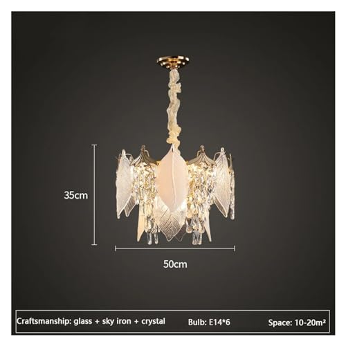 Lustre éclairage d'intérieur suspendu en cristal pour table à manger