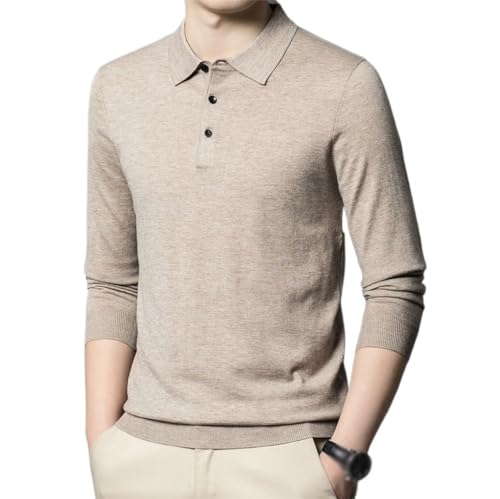 Casual Collar Woolen Sweater Middle-Aged Everything with All Wool Knitwear Spring and Autumn Business