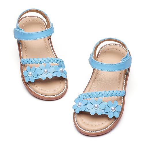 Image of GINFIVE Toddler Girls Sandals Little Girls Kids Summer Shoes Toddler Sandals