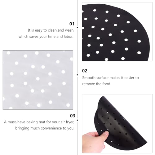Cabilock Air Fryer Sheets 4 Pack Heat Resistant Pot Holders Non-Stick Baking Mat Sheets Liners for Air Fryer Steaming Basket Mat