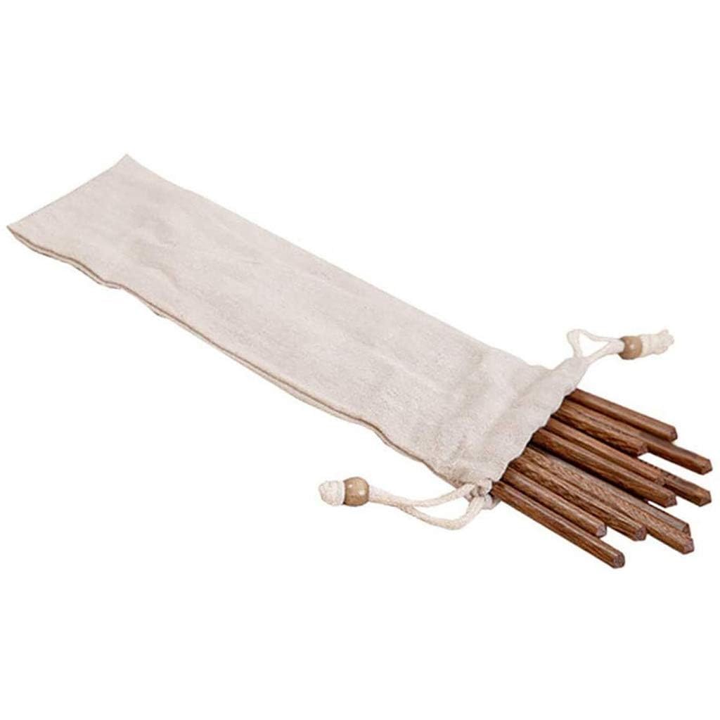 Palillos Chinos Aptos para lavavajillas, Juego de 10 Pares de Palillos Chinos de Madera Reutilizables, Palillos Chinos, Material Natural, Juego de Regalo de Palillos Chinos japones(1)