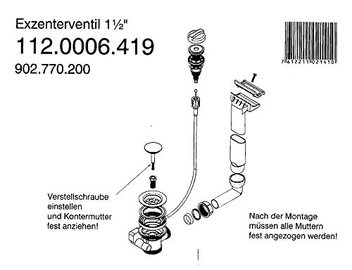 Franke Kitchen Systems Armaturen-Zubehör für Franke Euroset ESX 614 Spülbecken