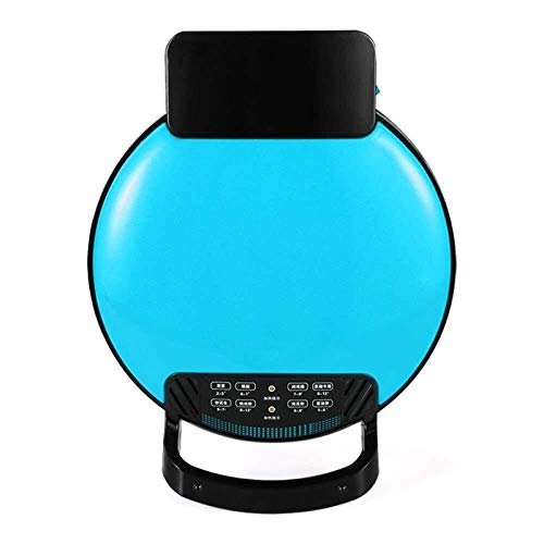 AZHom Electric Grill Household Electric Bakeware Non-stick Smokeless Multi-function Double-sided Floating Bake Machine Pizza Grill 1200W, Blue (Color : Blue)