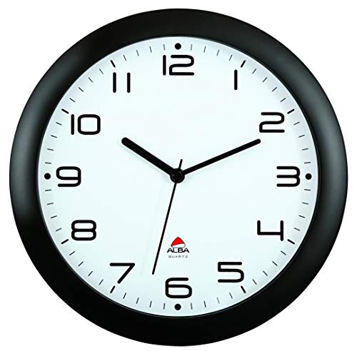 Preisvergleich Produktbild ALBA LAUTLOSE Uhr, Schwarz, 30 cm