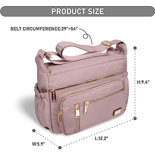 Image of NPBAG Crossbody Bag for Women, Shoulder Purse Handbag Messenger Bag, Trendy Pocketbooks, Waterproof and Multi-Pockets