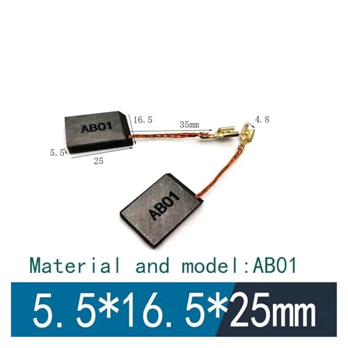 Escobilla de carbón para servomotor LY50C de asiento de resorte de 5,5 mm 3