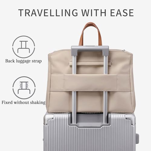 Bolsa para portátil para mujer estilo tote con cremallera miniatura 3