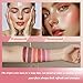 Cream Blush stick, Natural-Looking Matte Finish Makeup Blush stick, Hydrating Long Lasting Lightweight Blendable Blush for cheeks (#6 Bronze Glow, 1 PC)