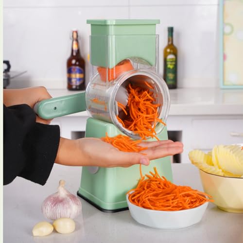 Multi-Functional-Safe-Mandoline-Slicer-for-Kitchen-Food-Chopper-Vegetable-Slicer-Cutter-GraterDurable-Stainless-Steel-Surface-and-Blades-Kitchen-Gadgets-Sets-with-Container