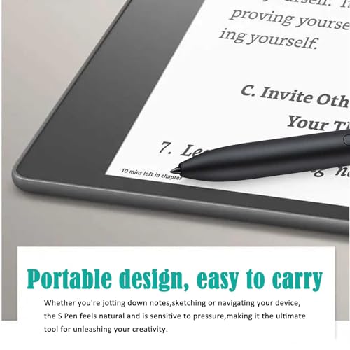 Image of Stylus Pen Replacement for Kindle Scribe,4096 Pressure Sensitivity,Magnet Adsorption Pen for Kindle Scribe Digital Writing,Drawing(Black)