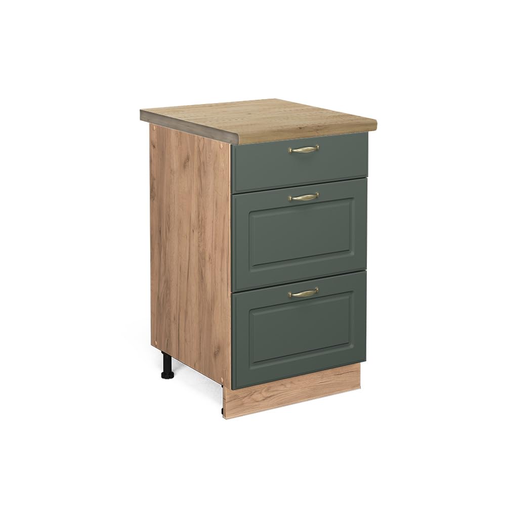 Vicco Szafka dolna do kuchni "Fame-Line", Green Gold Country, 50 cm