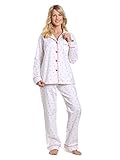 Twin Boat Womens 100% Cotton Flannel Pajama Sleepwear Set