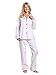 Twin Boat Womens 100% Cotton Flannel Pajama Sleepwear Set