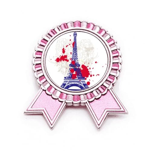 Broche Tour Eiffel Paris en métal taille M style médaille souvenir