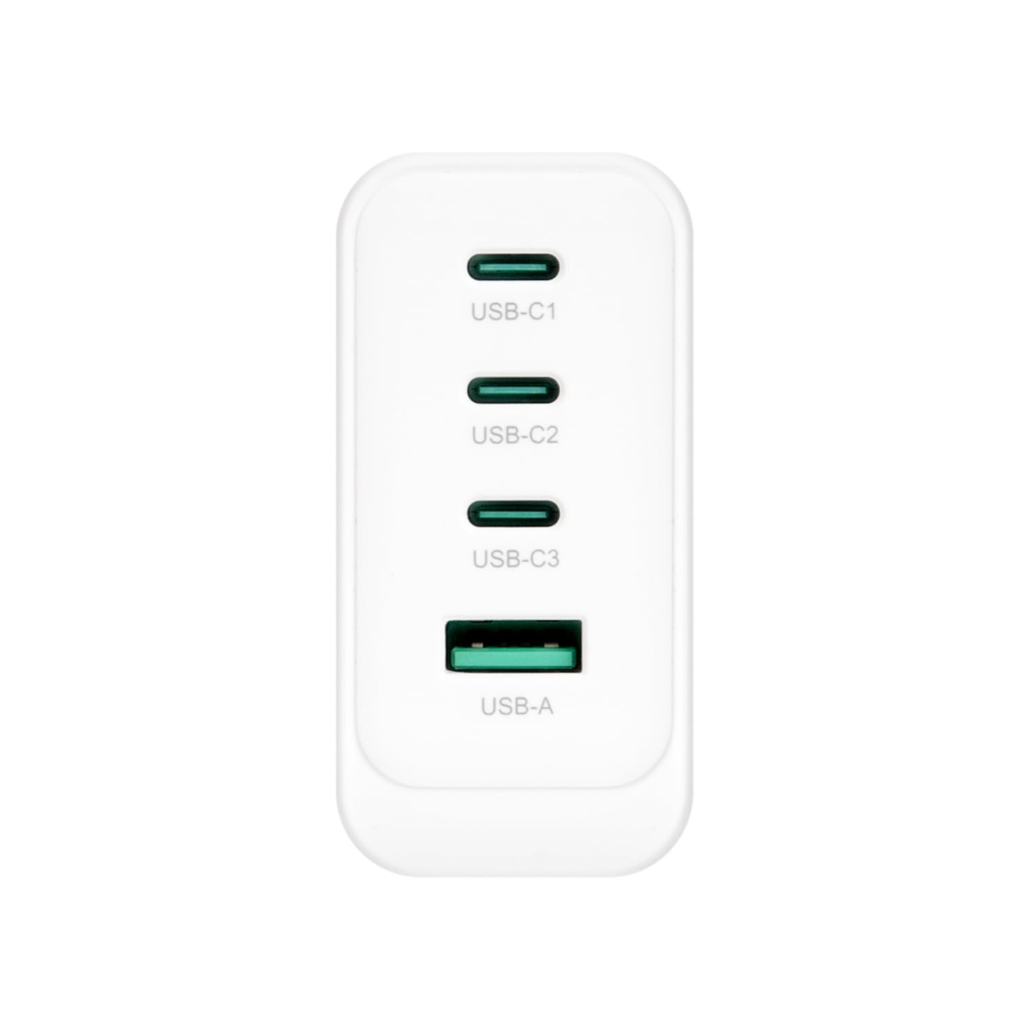 VulTech CC100-3C1A Uniwersalna ładowarka do notebooków 100 W GaN USB + 3 x Type-C/USB-C PD3.0 QC3.0 PPS biały - kompaktowy rozmiar