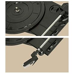 YAMMY Tourne-Disque rétro, Haut-Parleur Bluetooth rétro Corne Platine Vinyle Vintage Phonographe Tourne-Disque stéréo… - Les Beatles, Paul McCartney, John Lennon, RIngo Starr, George Harrison YAMMY Tourne-Disque rétro, Haut-Parleur Bluetooth rétro Corne Platine Vinyle Vintage Phonographe Tourne-Disque stéréo… – Image 2