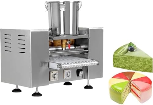 Commercial Automatic Crepe Cake Maker Machine - 8.5 in, ligent Temp Control, Uniform Heating, Adjustable Speed, High Efficiency: 100-300 Cakes/H, Ideal for Bakeries & Restaurants