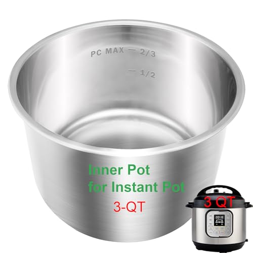 Stainless Steel Inner Pot for Instant Pot 3-Qt, 304 (18/8)