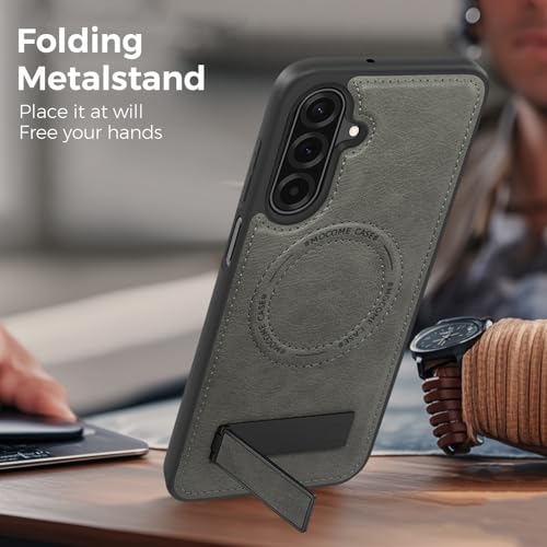 Image of Lunivop for Samsung Galaxy A17 5G Phone Case 6.7 inch PU Leather Gray