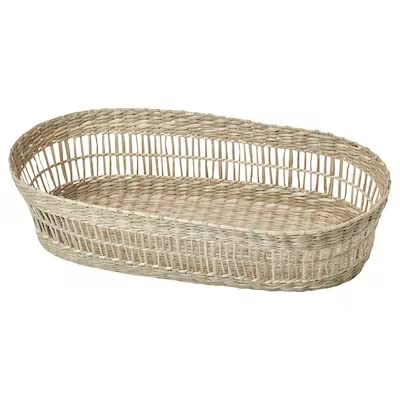 Basket, natural sedge/handmade oval (1)