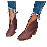 🎁 Ich finde diese Damen Stiefeletten super bequem und perfekt für den Herbst und Winter. Umweltfreundlich und Komfortabel, Leicht zu tragen Abheben. Kann leicht mit allen Arten von Freizeitkleidung kombiniert werden, geeignet zum Spazierengehen, Einkaufen oder Freizeitkleidung, ideal für alle Gelegenheiten, wie Hochzeit, Party, Club, Abend, Geschäft, Dating, Alltagskleidung usw. Geschenke für frauen/damen/mama/mädchen/teenager/personalisierte geschenke. Ein Must-Have in jedem Mädchenschrank!