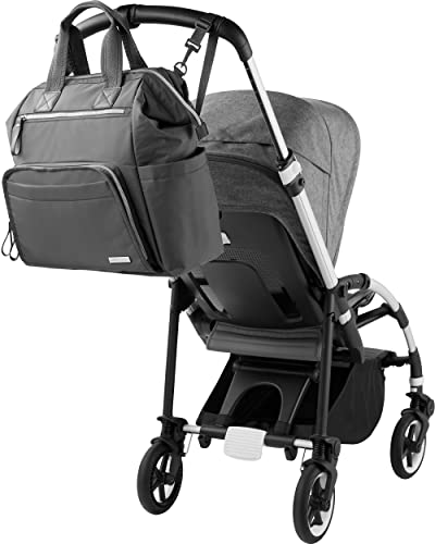 Image of Skip Hop Mainframe Wide Open Diaper Backpack, Black