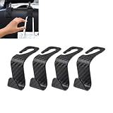 QIZUN 4 Pièces Crochets de Dossier de Siège Auto pour Renault Austral E Tech Hybrid Esprit Alpine SUV 2022 2025, Support Appuie Tête Rangement Sac Voiture Organisateur Solide