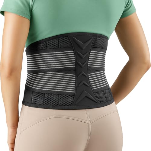 Imagen de Faja lumbar Faja lumbar hombre L Tejido de Nylon Transpirable Alivia el Dolor de Espalda