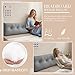 cnsmak Triangular Wedge Headboard Pillows Twin Dorm Headboard Pillow Long Backrest Positioning Support for Sleeping Back Pillow for Bed Sitting Up Wedge Pillow Reading Bed Lumbar Pillow
