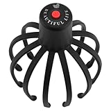 Elektrischer Kopf Massager – 3 Modi 360° Kopfhautmassagegerät, Wiederaufladbarer Kabelloser Kopf Massagegerät mit 12 Massagearmen, Stressabbau & Entspannung, Tragbar & USB Ladefunktion