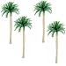 NW 50pcs 3.14inch 1:200 Model Cocount Tree Model Trees Plam Model Train Scenery Architecture Trees Model Scenery with No Stands (50pcs/3.14inch)