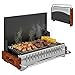 Outsunny Portable BBQ Grill, Folding Charcoal Barbecue Grill with Removable Charcoal Basin for Camping Picnic, Garden Party, Black