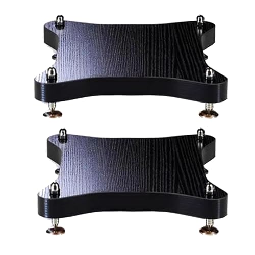 Soporte de audio para bandeja de subwoofer para altavoz, almohadillas de aislamiento de ruido para plataforma de aislamiento de audio de subwoofer con clavos de cobre fijos para sala de estar o