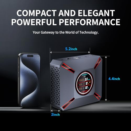Image of Mini PC Win11 Pro, Mini Computers Core i9-12900HK (14C /20T, up to 5.0GHz) 32GB DDR4,DP /HDMI 8K /4K,1TB PCIe 3.0 SSD, WiFi 6, BT 5.2 Desktop Computers for Office & Business(32GB+1TB)