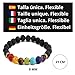 Pulsera Chakra. Brazalete Energético 7 Chakras. Piedras Preciosas Naturales